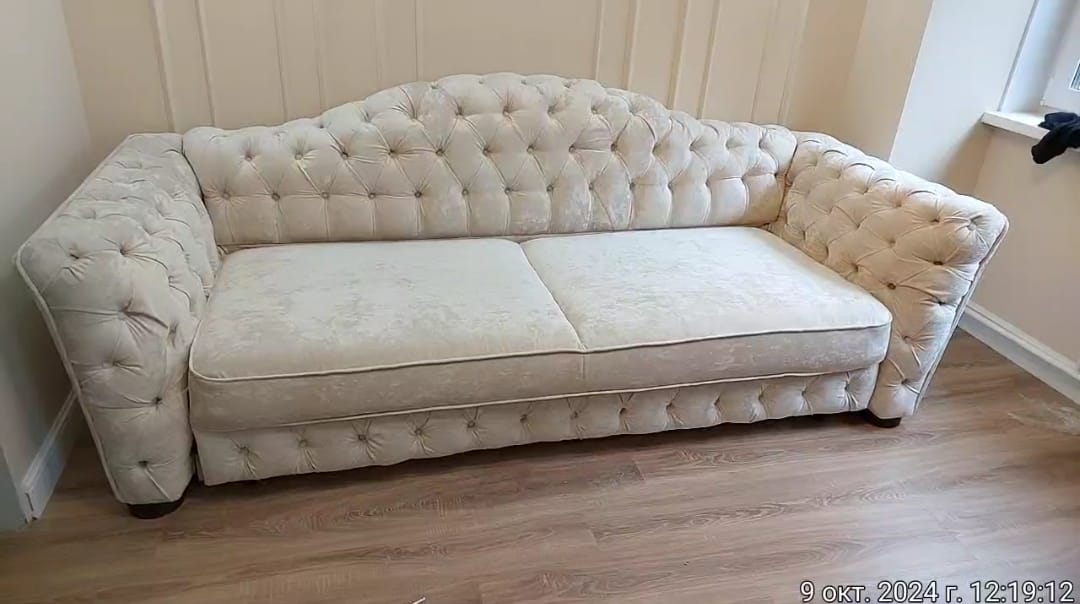 Замена обивки дивана на дому. Мнёвники